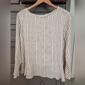 LOFT Striped Blouse Women's XS